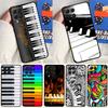Piano Keys Musical For Samsung Galaxy M31 M51 M33 M13 M23 M53 M15 M55 M14 M34 M54 M20 M30s M32 M52 Phone Case