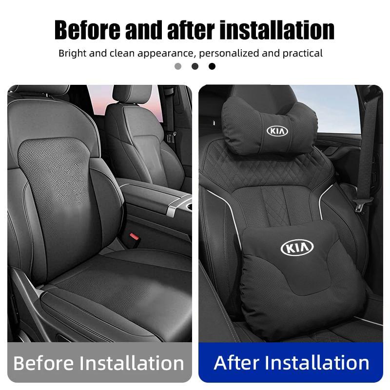 Kia Car Headrest Neck Pillow Support Lumbar Soft Waist Cushion For KIA EV6 Stinger RIO Sorento Picanto Ceed Borrego Syros K4 K5
