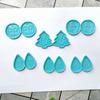 Christmas Tree/Drop/Round Shape Earrings Pendant Mold Epoxy Resin Jewelry Mold Resin Casting Pendant Mold for Diy Craft