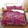 3D Print Purple, Pink, Blue, Green Mandala Duvet Cover Set Datura Jacquard King Size Bedding Sets For Home Dormitories,hotel Bed