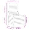 Garden Stool Wax Brown 62 X 63.5 X 53.5 Cm Solid Pine Wood