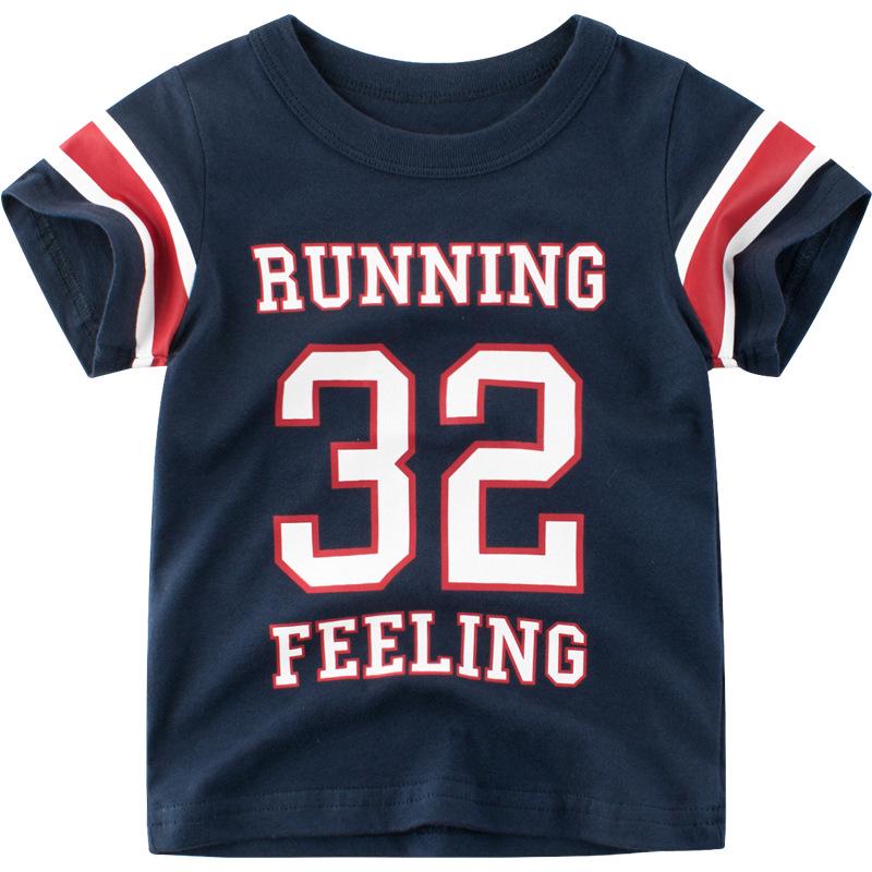 Summer 2025 Korean Boys' Short-Sleeved T-Shirt 