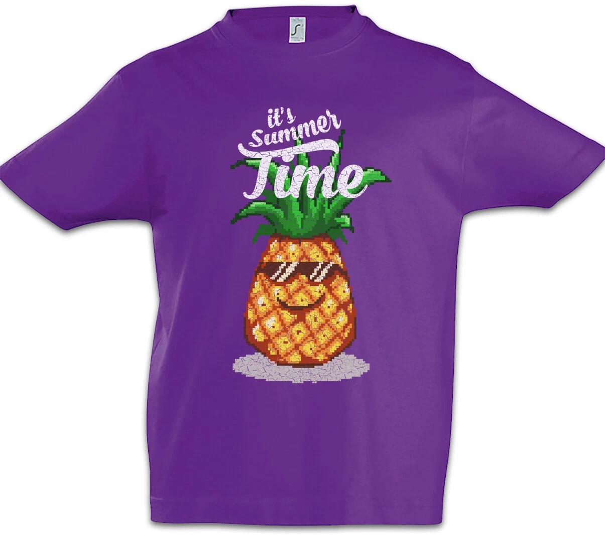 Pineapple Summer Time Kids Boys kids boys T-Shirt Fun Bartender Pineapple Sunglasses 110