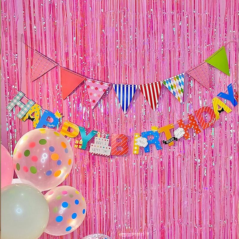 Birthday Pull Flag Banner for Baby Party Decorations - Boy & Girl Pennant