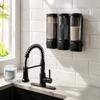 No Drill Shower Soap Dispenser 300ml Container 3 Chamber Dispenser  For Hotel