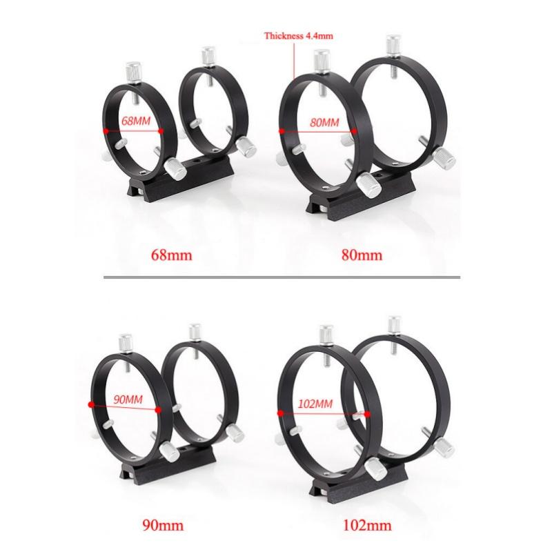 Laser Pointer Bracket Finder Scope Bracket Ring Kit for Finder Scope Telescope Inside Diameter 42/50/60/68/80/90/102mm