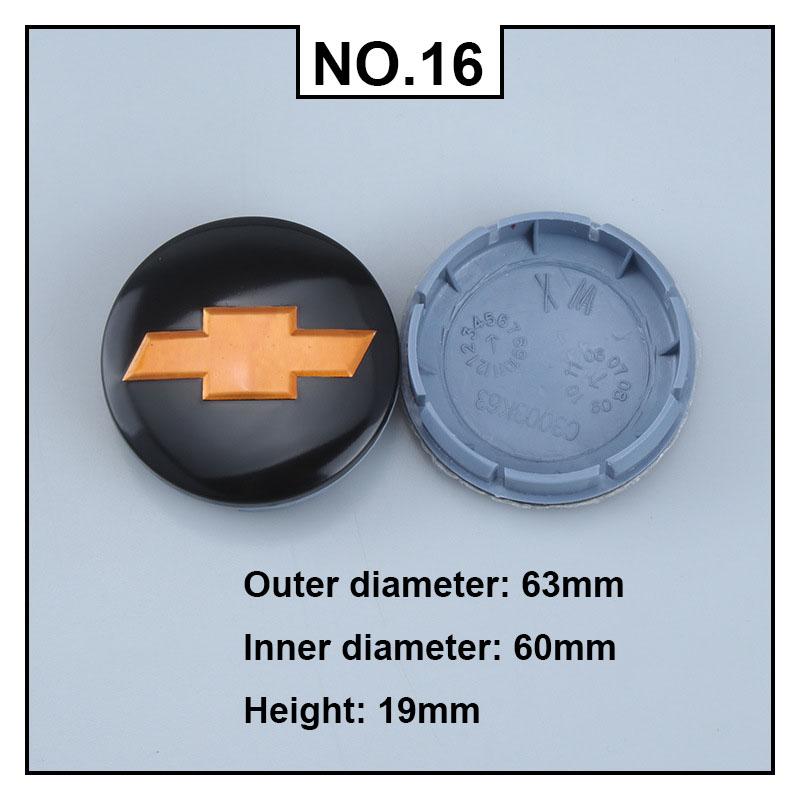 4PCS Car Wheel Center Covers Hub Caps Badge for Chevrolet Malibu AVEO Corvette CRUZE EQUINOx IMPALA LACETTI TRAX ORLANDO Sail