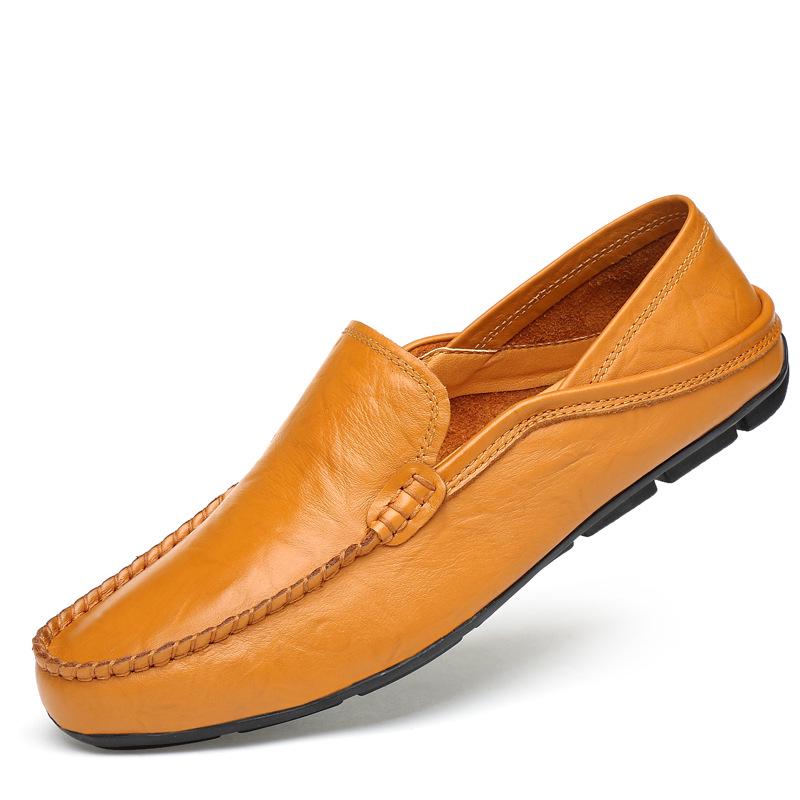 Men s Plus Size Leather Slip-On Driving Loafers, Soft Sole Casual Shoes, Sizes 45-46. 38