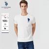 U.S. Polo Assn. Herren Kurzarm-T-Shirt aus reiner Baumwolle