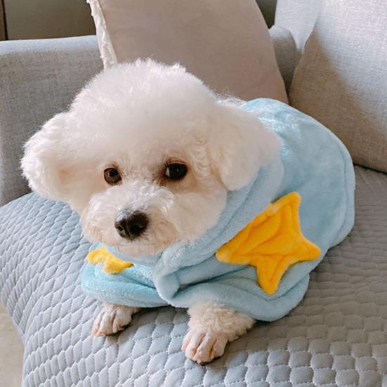 

Одежда для питомцев Супермягкий износостойкий флис Утолщенный плащ для питомцев Зимняя одежда для осени L Star