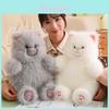 Super Soft Long Haired Cat Plush Doll Perfect Gift For Little Girls Birthday Celebration