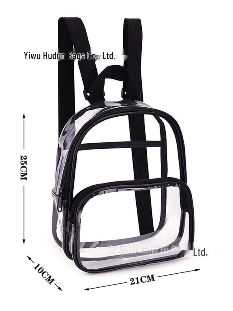 2023 Mini Transparent Jelly PVC Backpack - Waterproof, Summer-Ready Student Bookbag