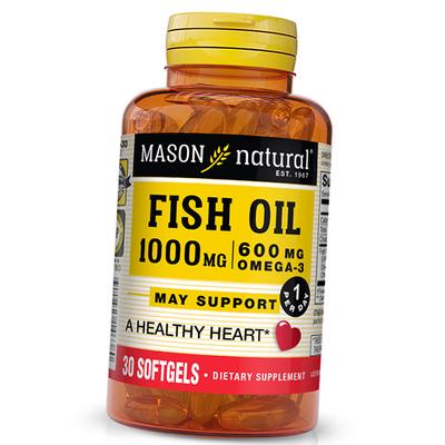 Omega 3 per il cuore, Olio di Pesce 1000 Omega 3 600, 30gelcaps (67529004)