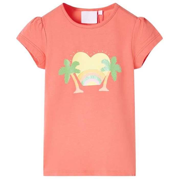 T-shirt pour enfants corail 92/104/116/128/140