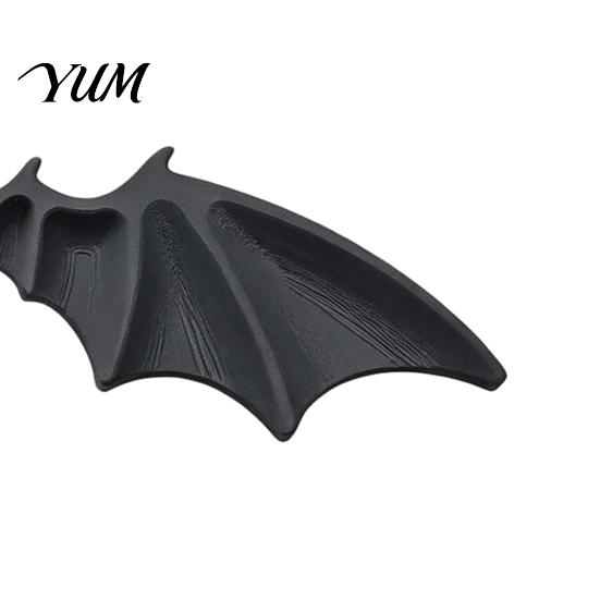Weather Resistant Car Accessories 1 Pair Bat Wing License Plate Decoration, Gothic Black Decor for Vehicle Front Rear Plates, Truck SUV Exterior