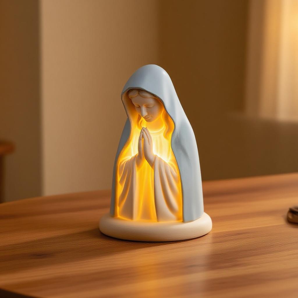Praying Women Night Light Silicone Light USB Charging Speed Dimming Atmosphere Light