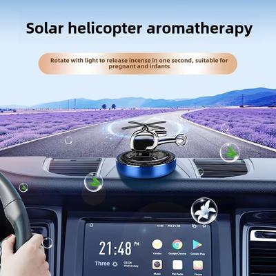 Car Decoration Solar Car Aromatherapy Center Console Car Interior Decoration Rotary Helicopter