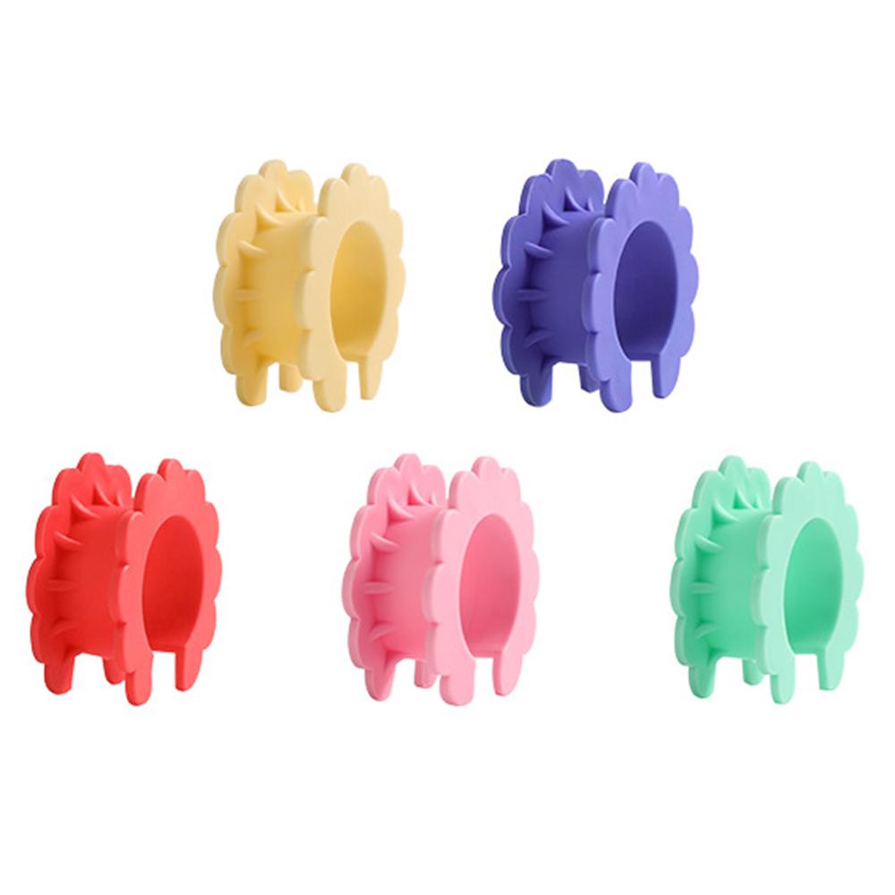 

5Pcs Clothes Hanger Anti Wind Clips Drying Rod Clamps Sunflower Non Slip Silicone Fasteners A