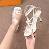 Fashion Fashion Butterfly-knot Dress Sandals 2025 Hot Sale Women's Shoes Buckle Strap Women's SandalsWomen New Peep Toe Heeled Sandals