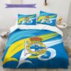 Juego de Colcha con Patrón del Deportivo La Coruña Decoración del Hogar Regalo (1 funda nórdica + 2 fundas de almohada sin relleno.)