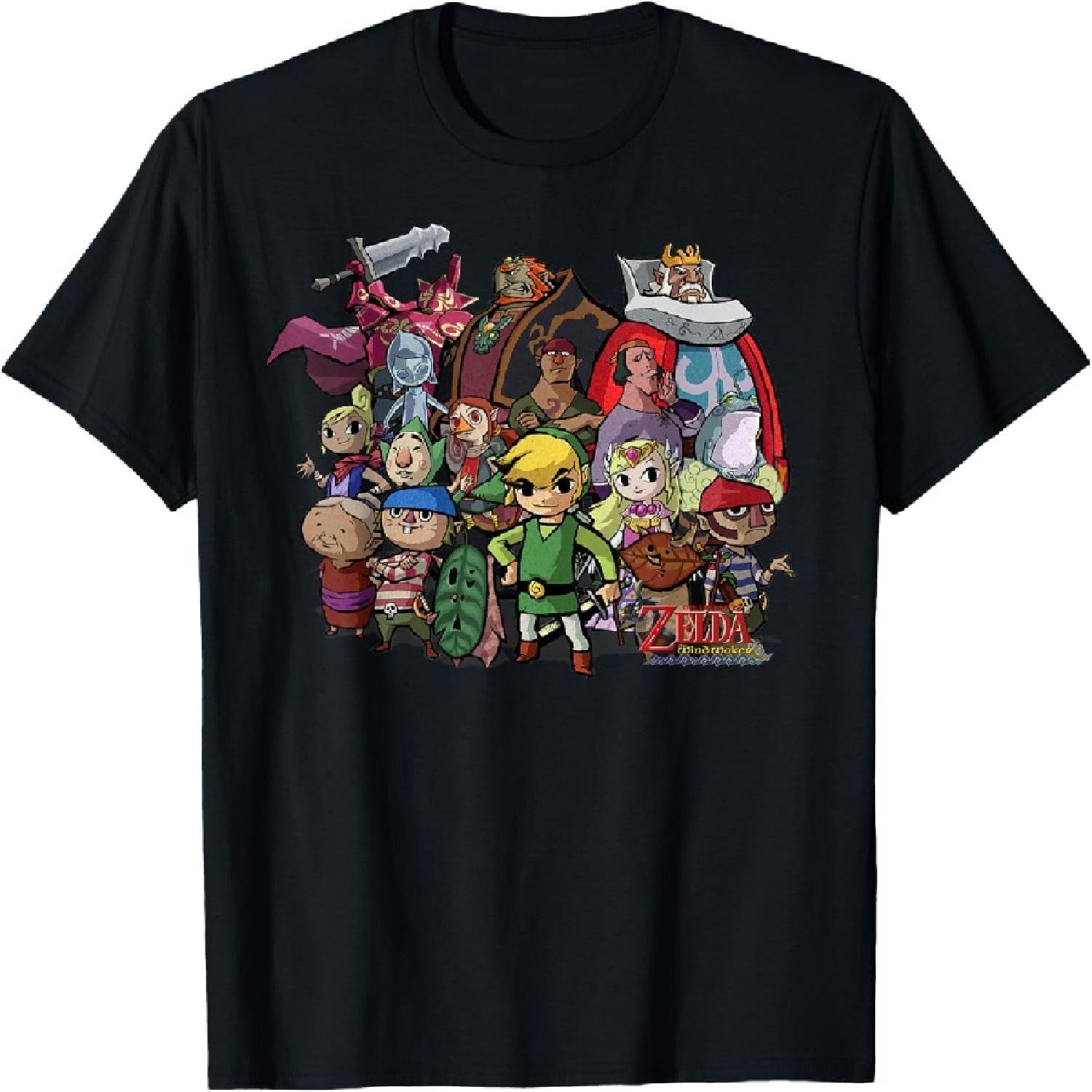 Nintendo Zelda The Windwaker Group Shot Graphic T-Shirt T-Shirt XXXXXL разноцветный
