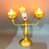 Beauty and the Beast Lumière LED Table Lamp, Alarm Clock, and Cogsworth Ornament