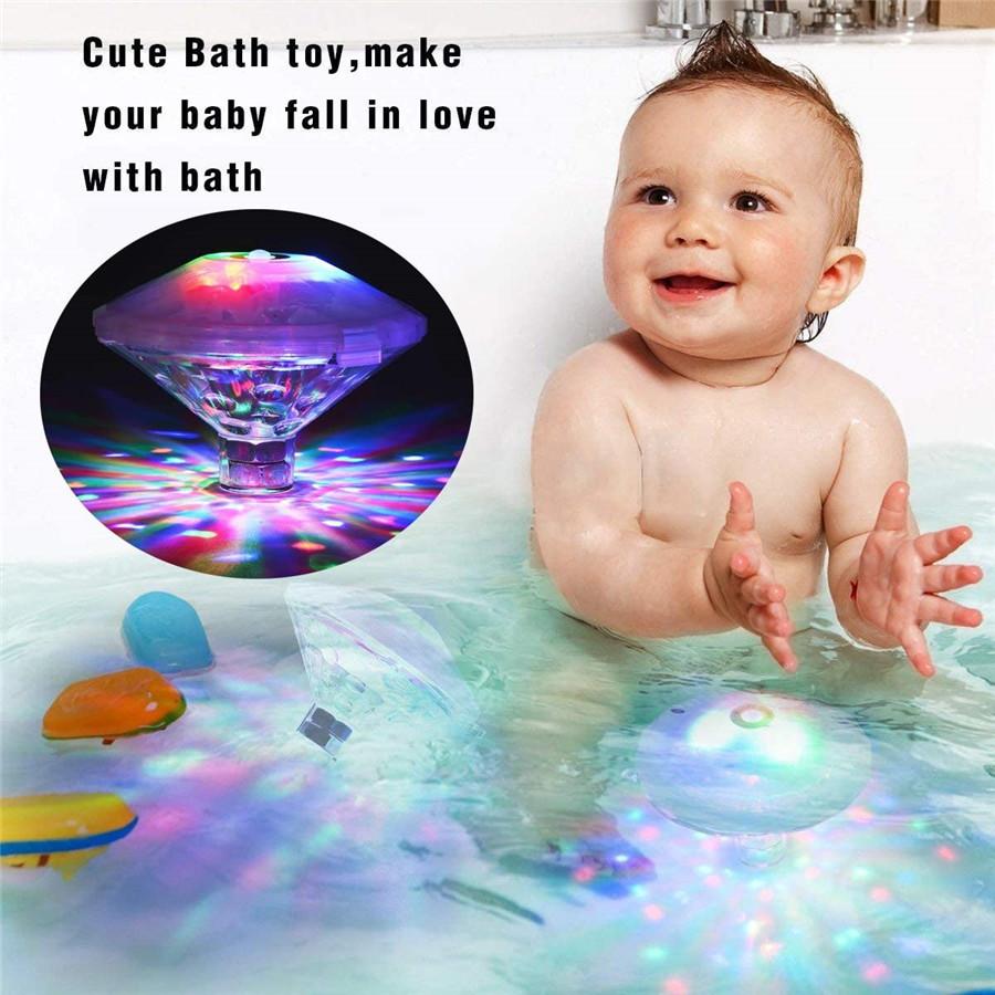 Battery Powered Floating Underwater Fountain Light Waterproof Swimming Pool Aquarium Lights Disco Party Spa Baby Bath Light