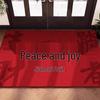 Red Coil Entrance Floor Mat - Cuttable, Dirt-Resistant Carpet for Hallways and Celebrations