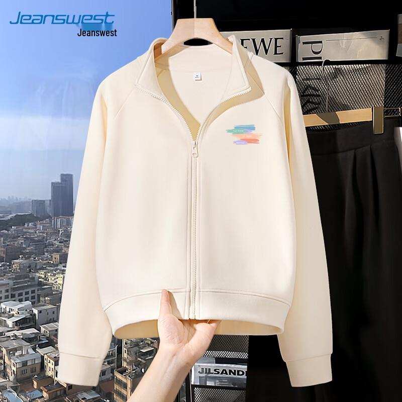 

JEANSWEST Women s Short Hooded Zipper Sweatshirt Jacket XL