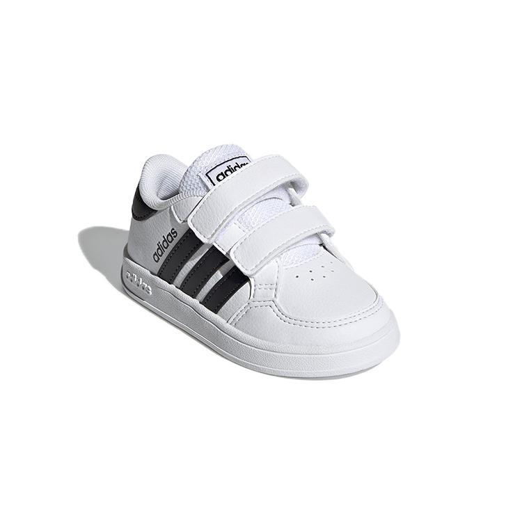 adidas Neo Breaknet Breathable, Slip Resistant, And Abrasion Resistant Low Top Skateboard Shoes White Black FZ0090