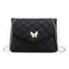 Embroidered Square Shoulder Bag - Korean-Style Crossbody Purse for Women