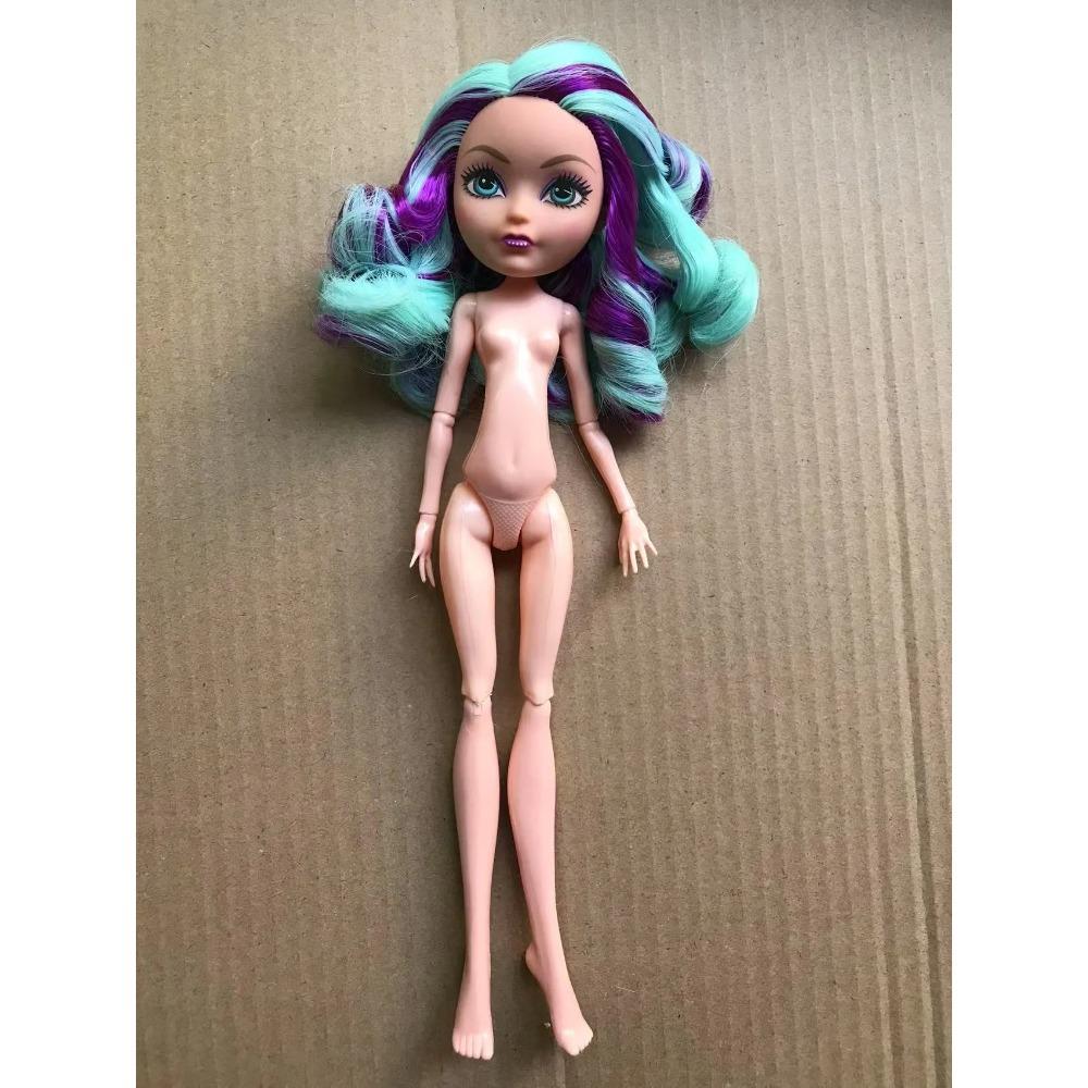 Slim Doll Body Heads Colorful Hair Doll Head Green White Black Brown Pink Beige Color Doll Body Multi Joints Movable Doll Figure