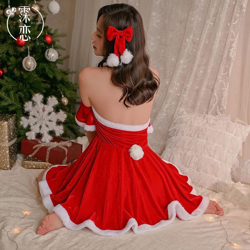 Sex Lingerie Sexy Plus Size Christmas Suit Cute New Uniform Seduction Hot Passion Dress Women