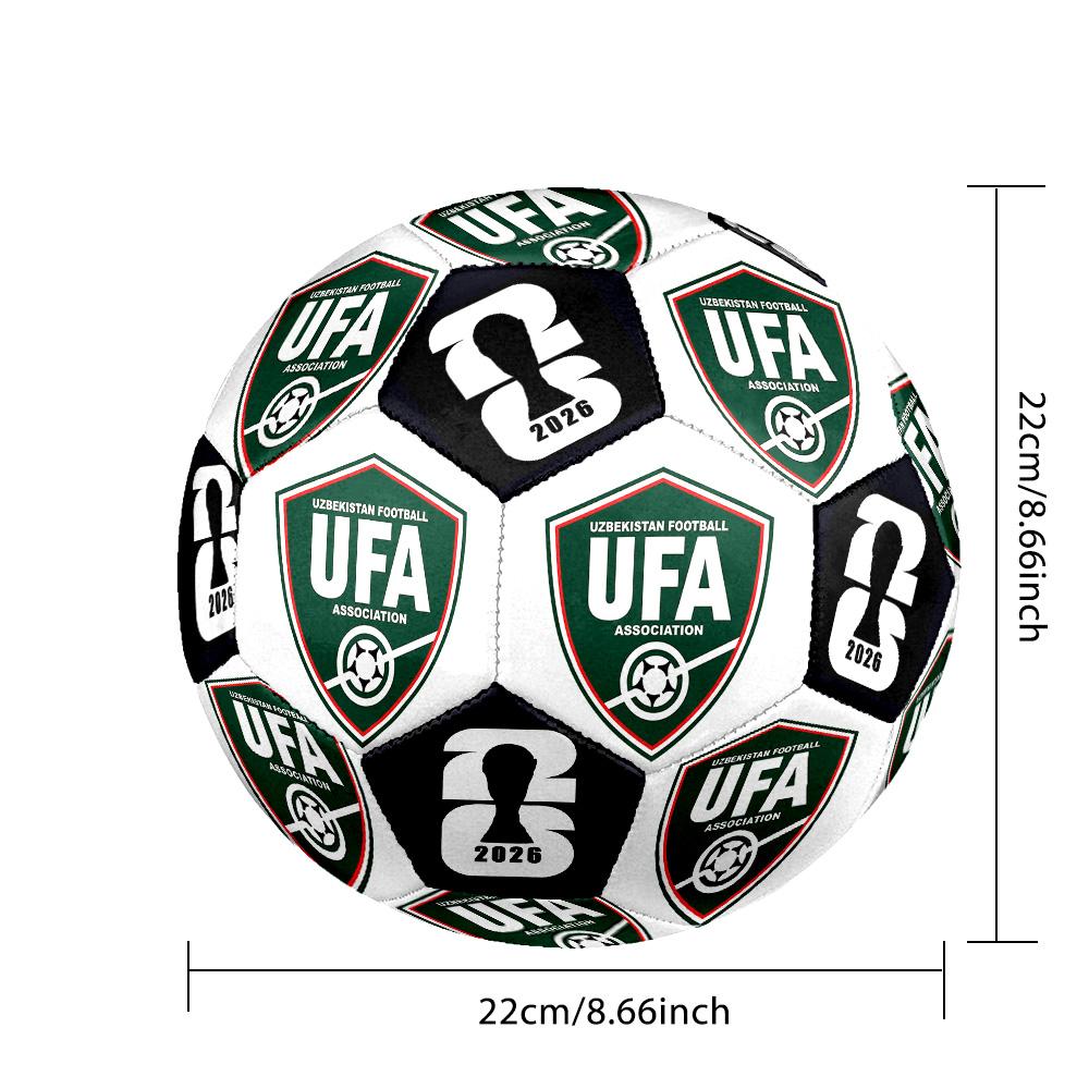 1 Stück Usbekistan Fußball Größe 5 Fußball Professioneller Spiel-Trainingsfußball Indoor & Outdoor Sportball Vereins-Trainingsball Leicht Durable y1