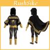 Stunning Black Adam Cosplay Costume Set For Adults And Kids
