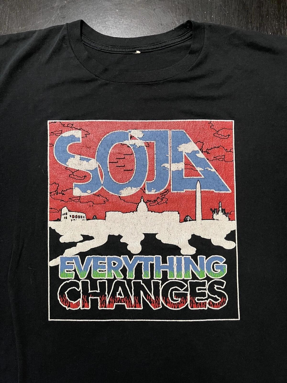 

SOJA 2011 Everything Changes Tour T-Shirt, Black, No Tag - Fits: Large 4XL
