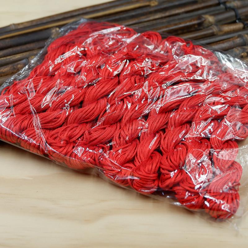 

10-Piece Jade Thread Set: 1.5mm Hand-Woven Necklace & Bracelet Colored Dragon Boat Festival Thread, Chinese Knot Red Rope.