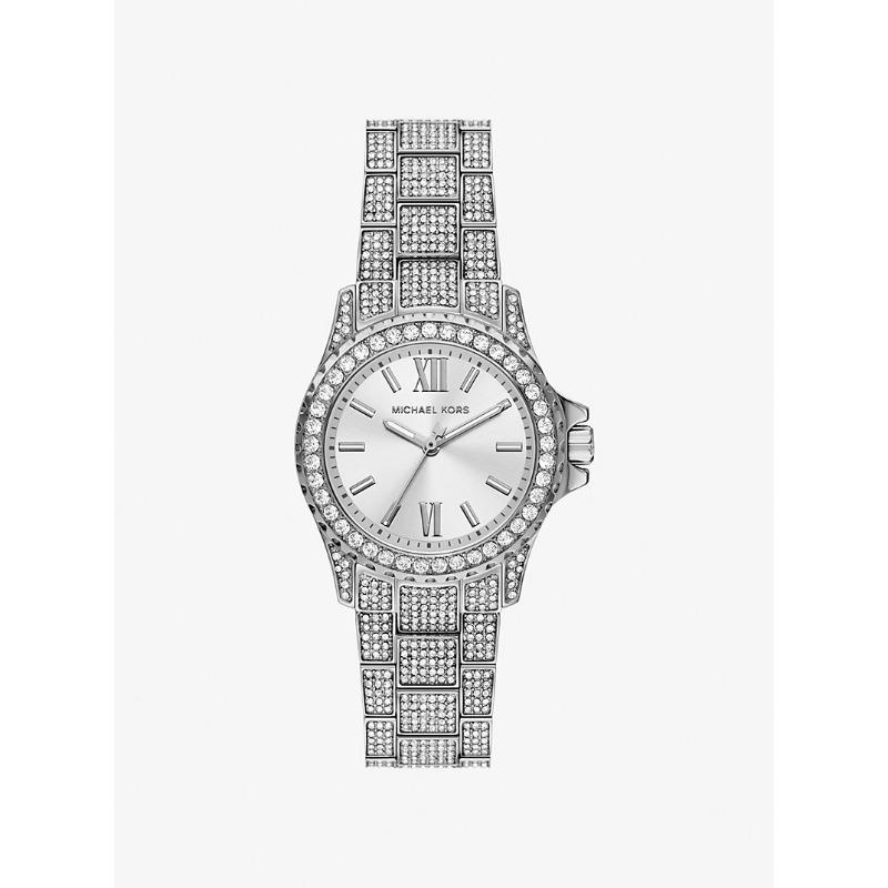 Мини-часы Michael Kors Everest с паве, серебристый тон MKO1198 серебряный