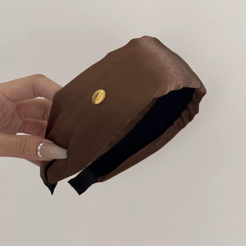 Red headband for women, wide-brimmed, hair-pressing, face-washing headband, high-end, stylish, fashionable headwear, hairpin headband