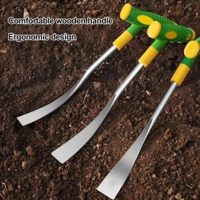 Garden Small Hand Shovel with Non-Slip Ergonomic Handle T-Shaped Design Gardening Trowel Weed Remover Tool