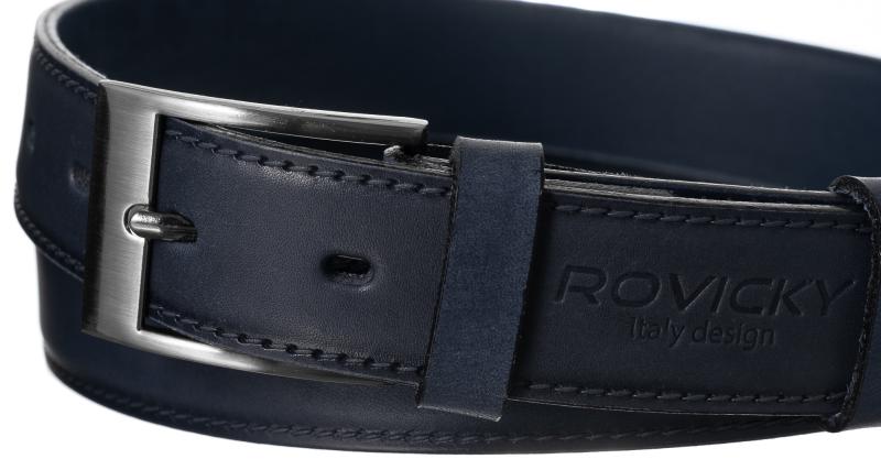 Rovicky Narrow Leather Belt PLW-R-13 BLUE