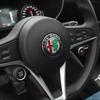 1 Stück 40mm Auto Lenkrad Logo Abzeichen Aufkleber für Alfa Romeo Mito Giulia Giulietta 147 156 166 159 Stelvio Sportiva 4C 8C GT
