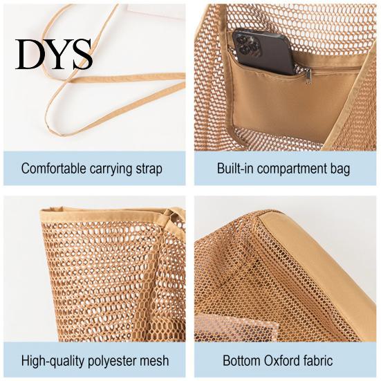 Foldable Waterproof Pouch Storage Bag with Built-in Pocket Design Travel Tote Lightweight Small Compartment Compact Gym Beach for Swimsuits