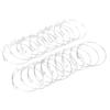 20PCS Stainless Steel AntiRust Expandable Bangle Adjustable DIY Handmade Silver Bracelet