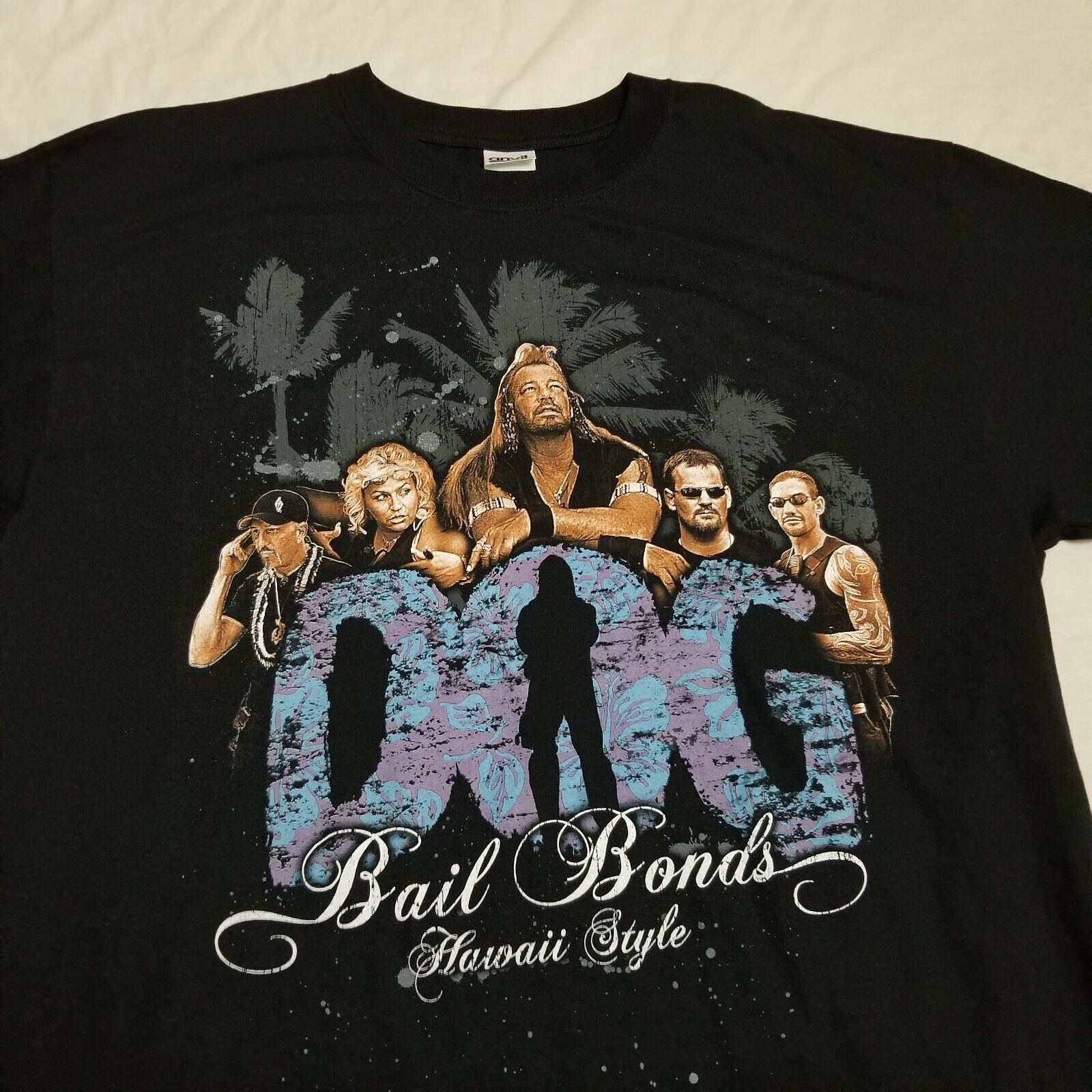 Vintage Dog the Bounty Hunter T Shirt Black Unisex All Size S