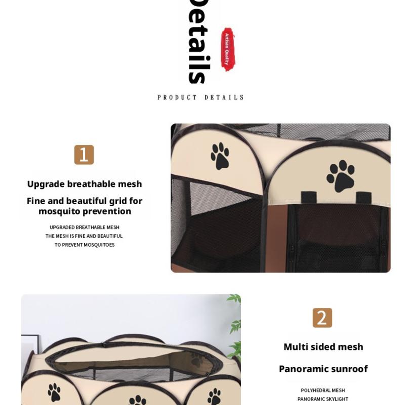 Pet Fence Pet Tent Oxford Buenclaw Foldable Dog Cage Dog Cat Delivery Room Kennel Cat Nest