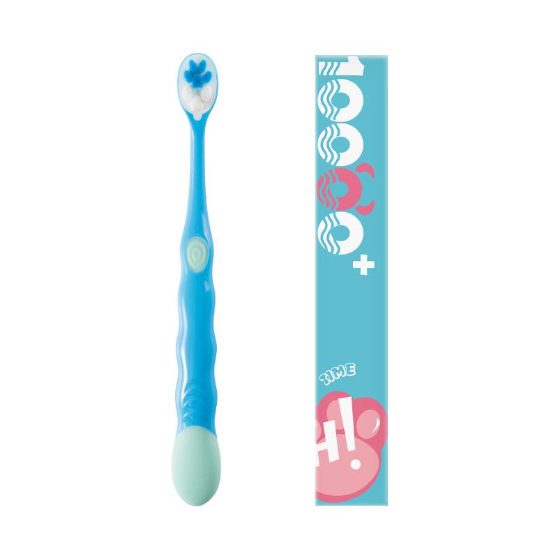 Cepillo de dientes de cerdas súper suaves con dibujos de gatos para niños, herramientas para el cuidado de la salud, cepillo de dientes blanqueador para bebés, accesorios de entrenamiento para niños