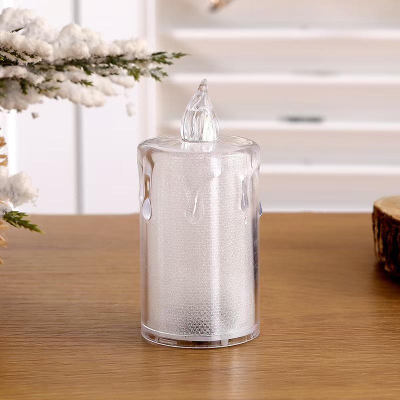 LED Simulated Electronic Candle Night Light: Dormitory & Bedroom Decoration, Atmosphere Prop, Desktop Ornament.