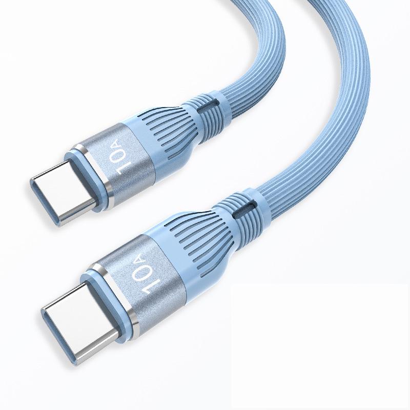 120W Dual Type-C Fast Charging Cable for Apple, Xiaomi, and Vivo (10A)