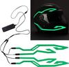 Motorcycle Helmet Light Night Riding Signal Helmet 4 In 1 EL Light 3 Mode Led Helmet Light Strip Decoration Accessories Kit